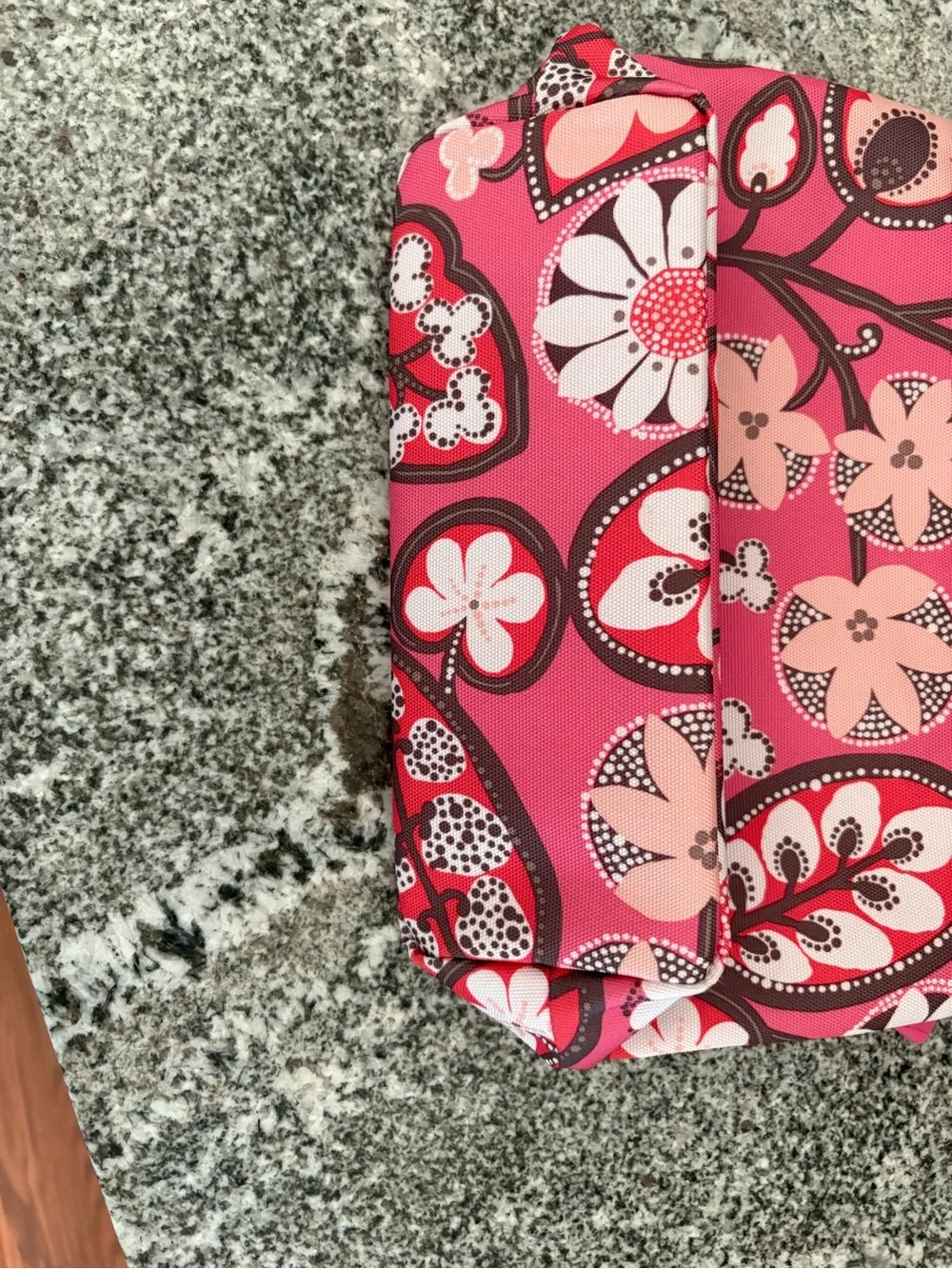 Vera Bradley double zip cosmetic bag